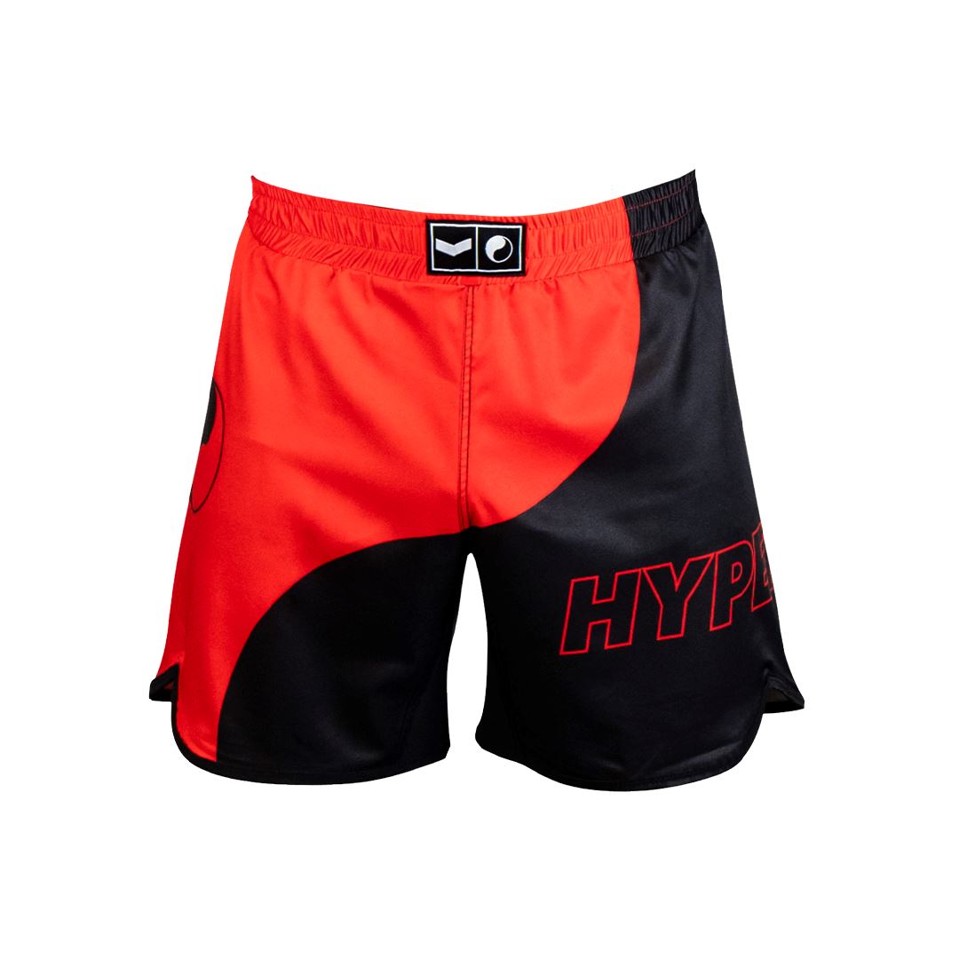 Junior Yin Yang Shorts (Preorder) Apparel - Bottoms Hyperfly Black and Red 16 