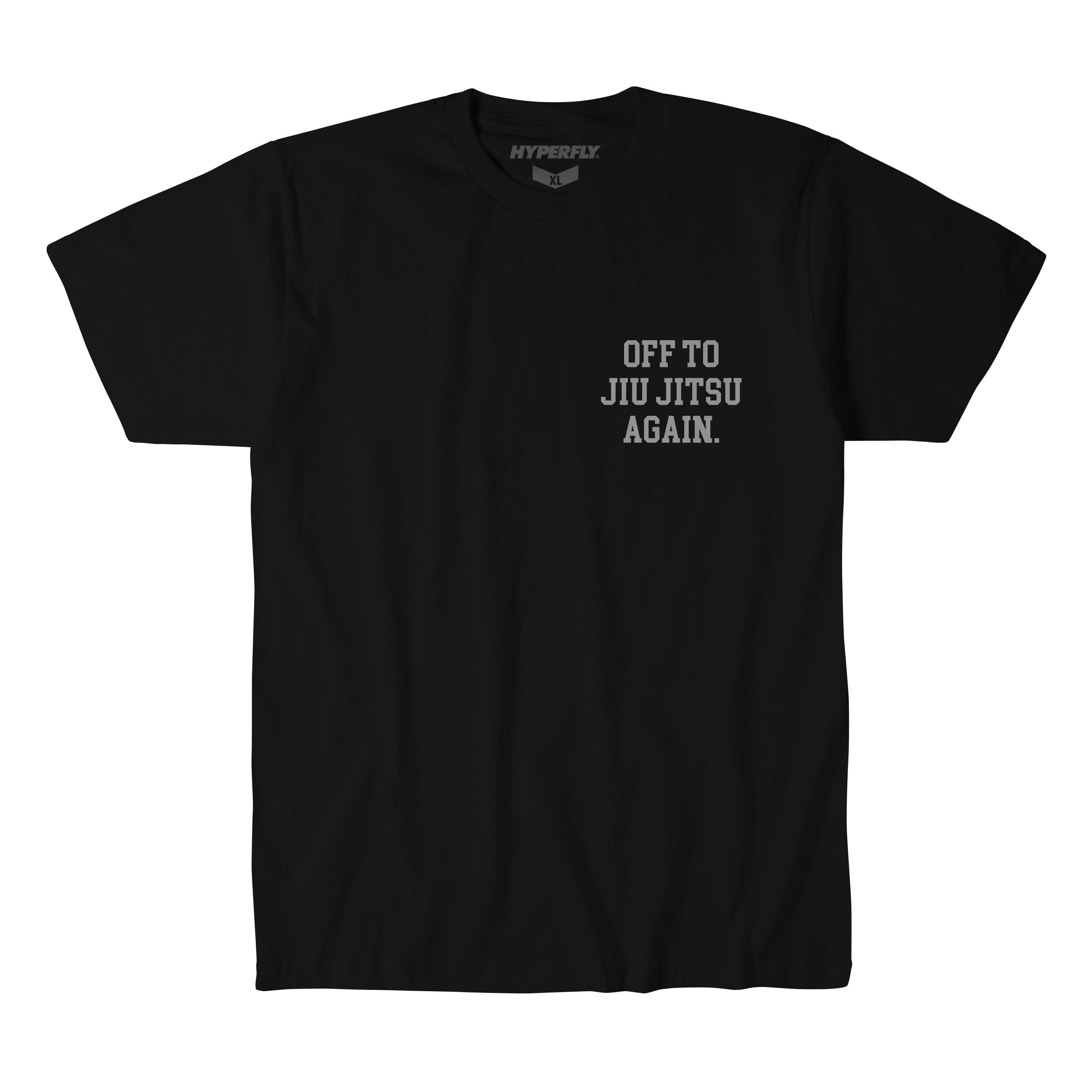 Off To Jiu Jitsu Again Tee Hyperfly Black X Small 