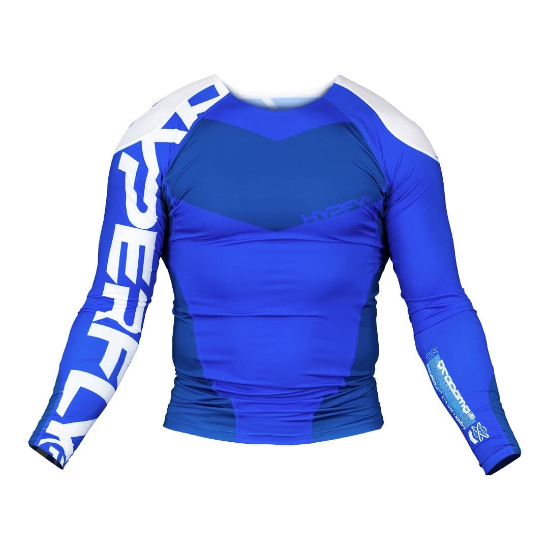 ProComp Edge Ranked Rash Guard Blue No Gi - Rash Guard Hyperfly Long Sleeve X Small 