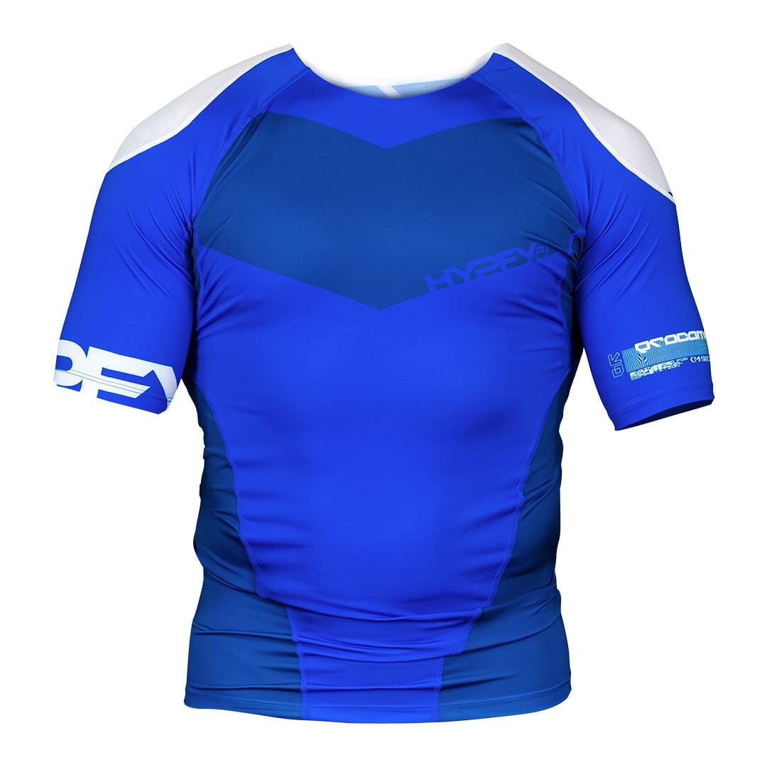 ProComp Edge Ranked Rash Guard Blue No Gi - Rash Guard Hyperfly Short Sleeve X Small 