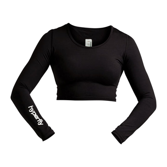 FlyGirl Long Sleeve Crop Top No Gi - Tops Hyperfly X Small 