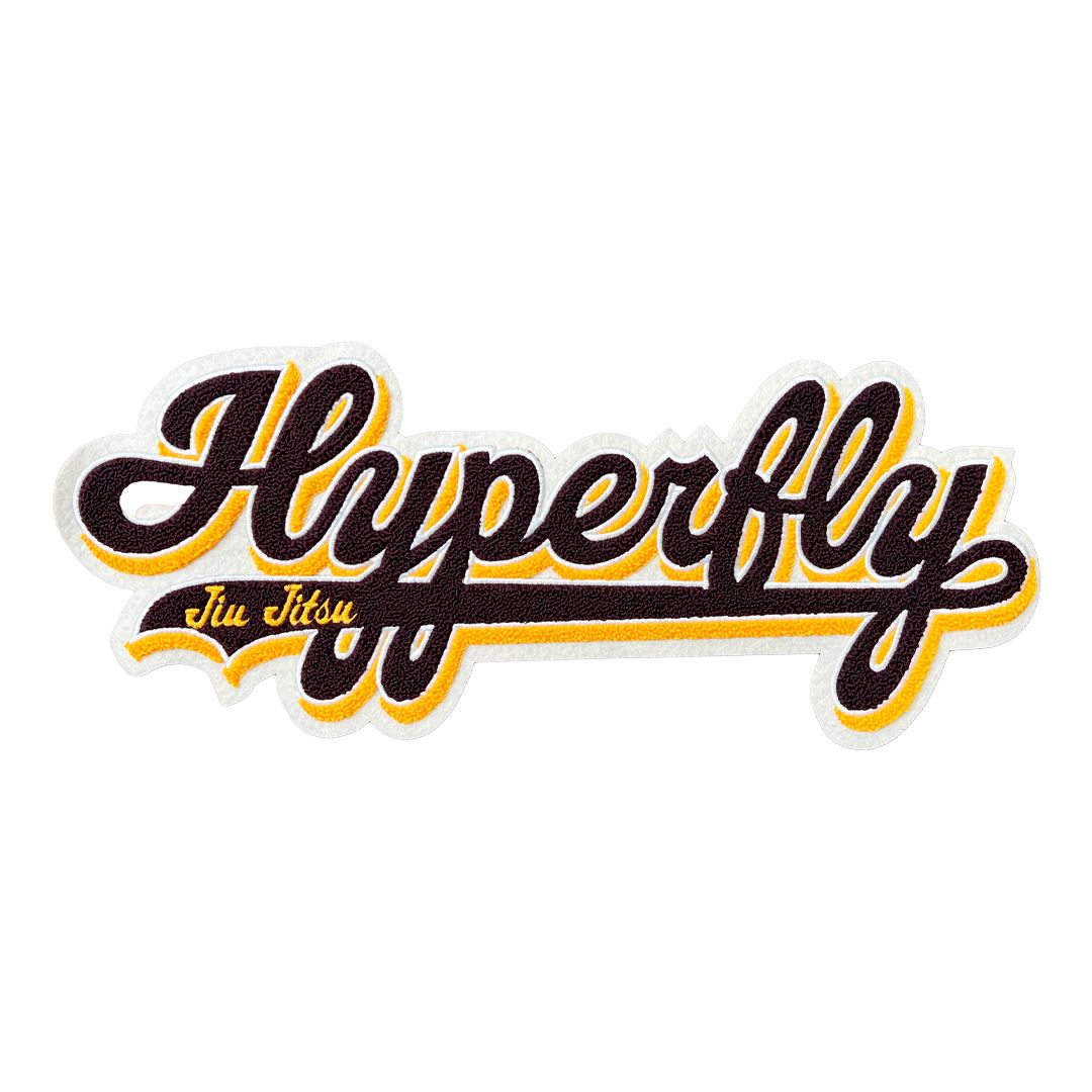 Heavy Hitters Patches Accessory Hyperfly Brown and Gold Long Hyperfly Patch 