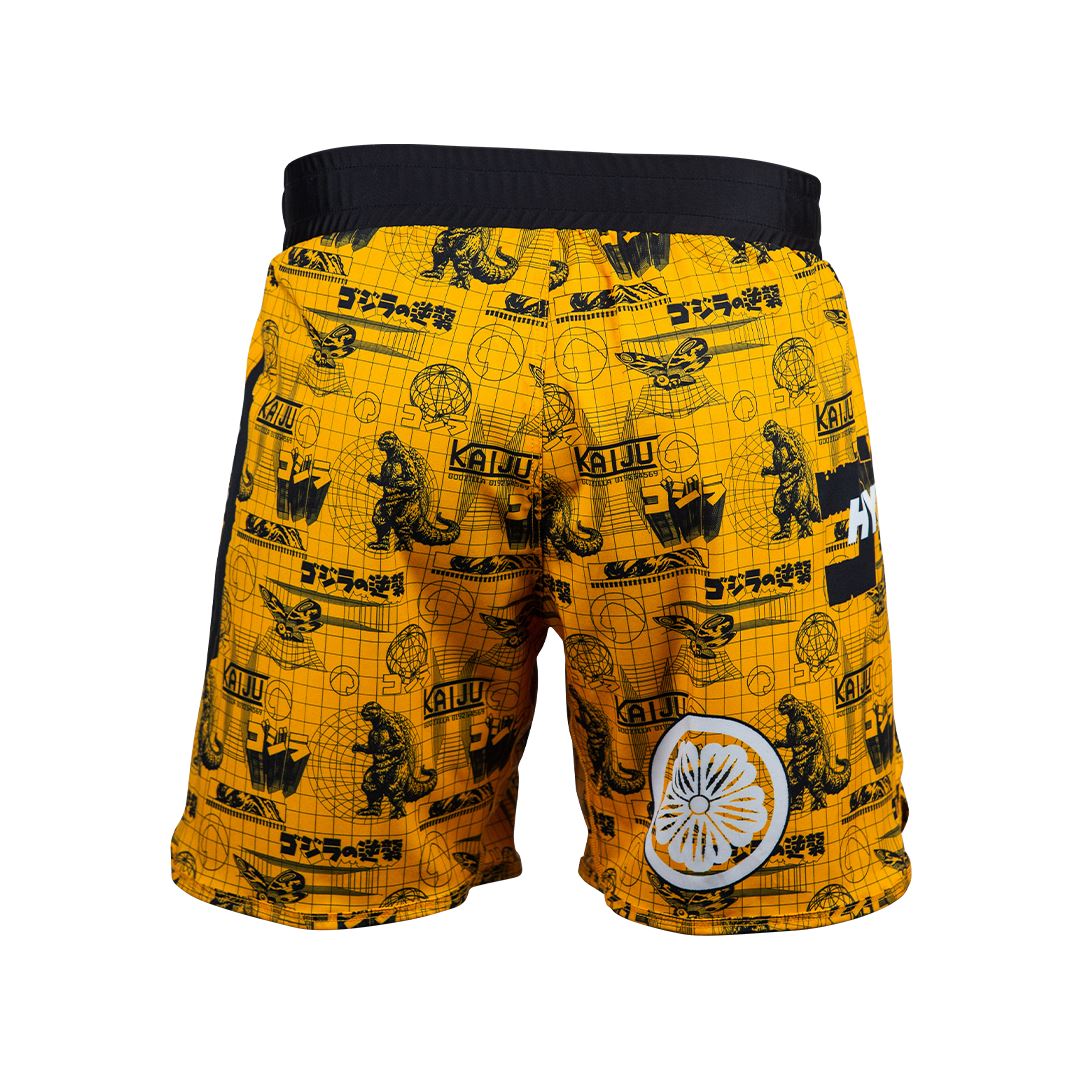 Hyperfly x Godzilla Grid BJJ Shorts (Clearance)