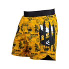 HYPERFLY + Godzilla Grid Shorts No Gi - Rash Guard Hyperfly Orange with Black 16 