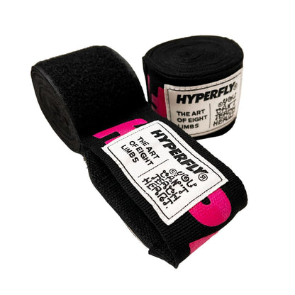 Hyperfly Hand Wrap Accessory Hyperfly Black With Pink 
