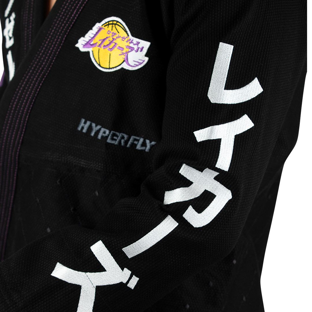 NBA + HYPERFLY Katakana Lakers Gi Kimono - Adult Hyperfly 