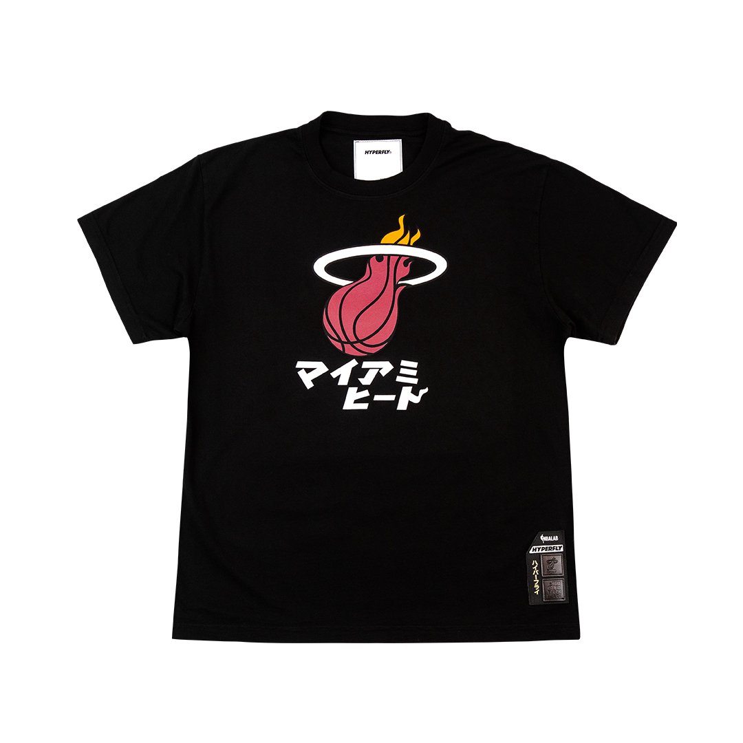 NBA x HYPERFLY Katakana Tee / Heat Hyperfly Small 