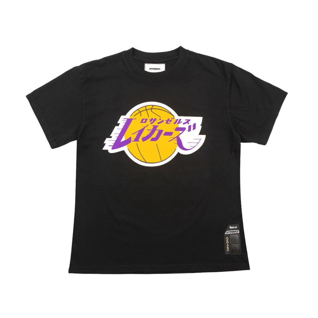 Hyperfly x NBA Los Angeles Lakers Katakana Kimono Black