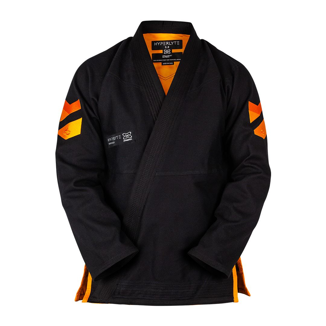 Thrift - Hyperlyte 3.0 / Black w. Tangerine / A2L Jacket / A3L Pants Kimono - Adult Hyperfly 