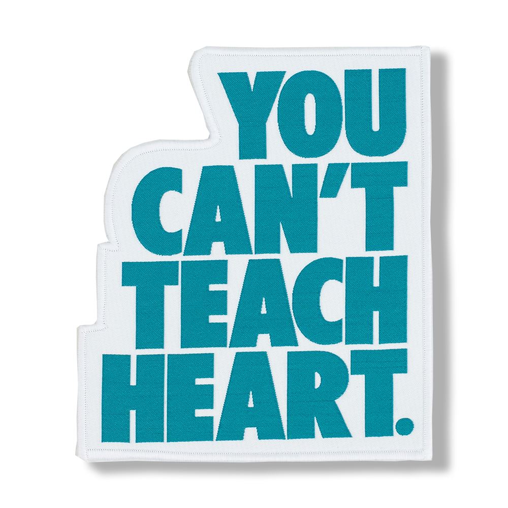 White You Can't Teach Heart. Patch Patch DO OR DIE Dark Teal 